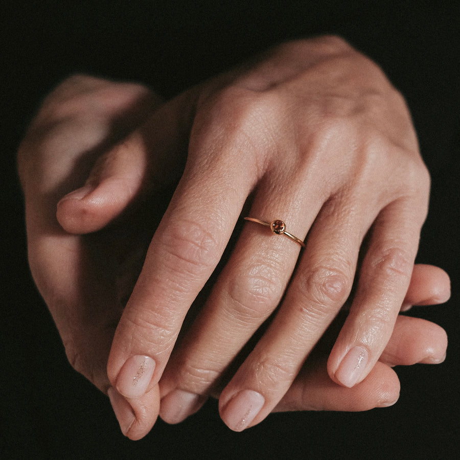 feelosophy златен пръстен с камък цитрин мадейра